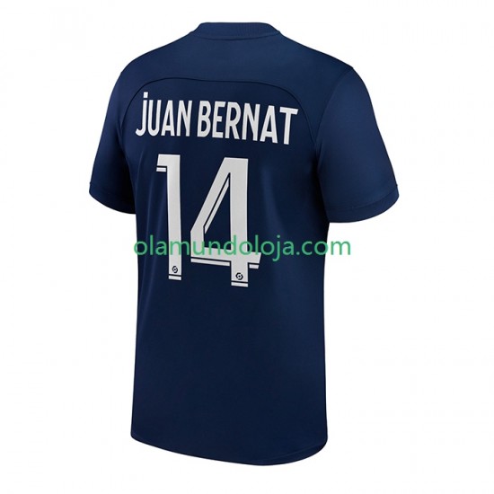 Camisola Paris Saint-Germain Juan Bernat 14 Homem Equipamento Primeiro 2022-2023 Manga Curta